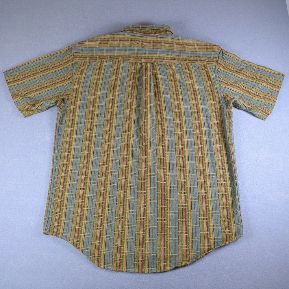The Territory Ahead Southwestern Shirt Mens XXL Brown Striped Aztec Midweight